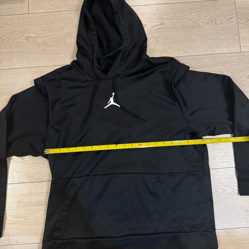 Jordan Black Hoodie with White Logo